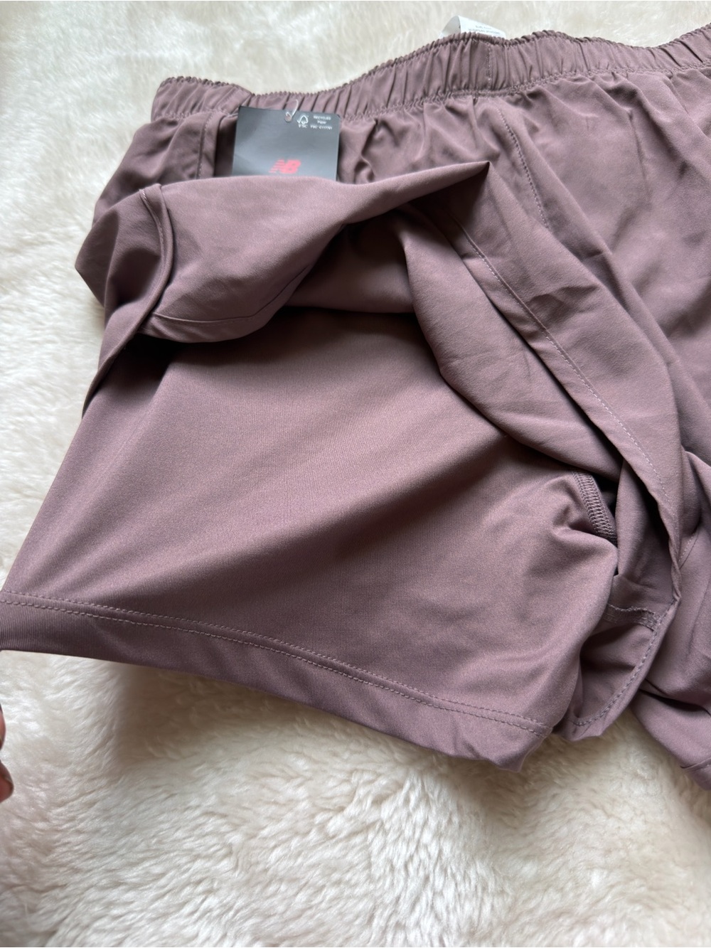 New Balance Women's Mauve Athletic Running Short - Picture 6 of 9